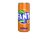 Fanta Orange Soft Drink 330ml Can (Pack of 24)
