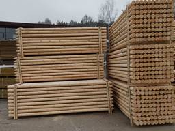 Rounded Pine Poles, diameter - 100mm , length - 3660mm