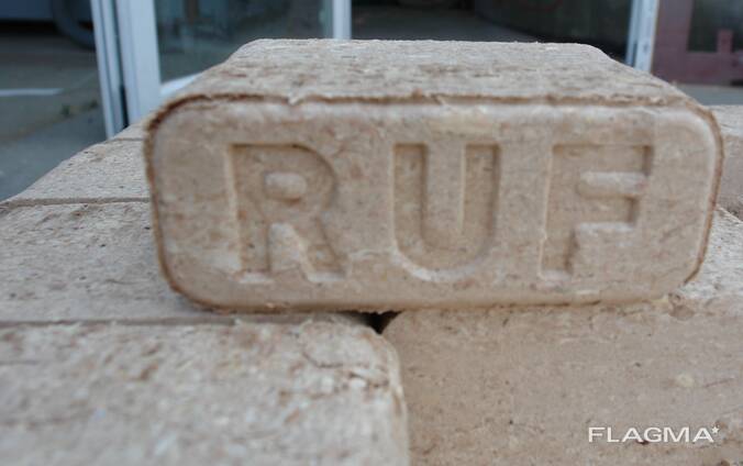 Bûches densifiées (Briquettes) de bois dur type RUF
