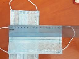 Защитная одноразовая 3-х слойная маска для лица